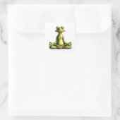 Sticker Carré Grenouille Zen (Sac)