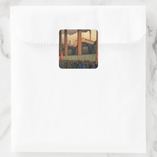 Sticker Carré Grève (Sac)