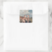 Sticker Carré Greyhounds (Sac)