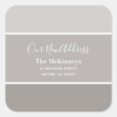 Sticker Carré Grige Paint Swatch Nouvelle adresse (Devant)