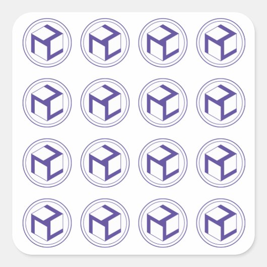 Sticker Carré Grille des Antahkaranas -carré d'Antahkarana -feme (Devant)