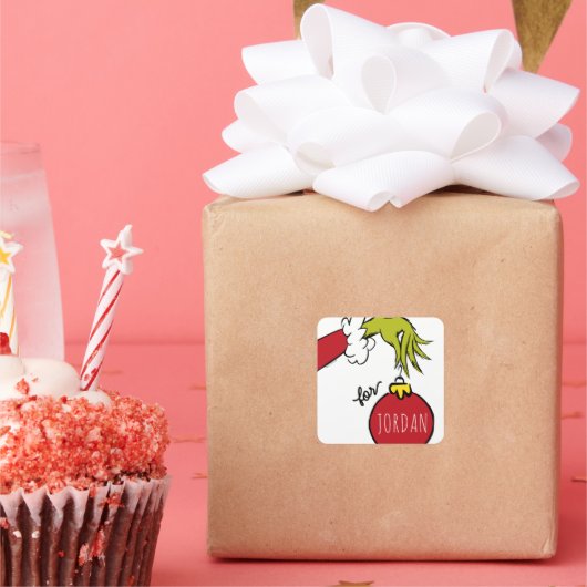 Sticker Carré Grille | Pour Anniversaire Noël (Fête)