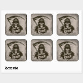 Sticker Carré Grim Reaper Craindre le coup (Feuille)