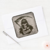 Sticker Carré Grim Reaper Craindre le coup (Enveloppe)