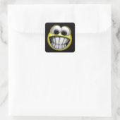 Sticker Carré Grinning Happy Face (Sac)