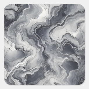 Sticker Carré Gris Carreaux de marbre Texture Motif sans couture