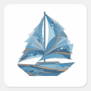 Sticker Carré Gris Signature ICE BREAKER Style Vinyl