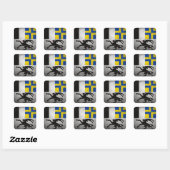 Sticker Carré Grisons (Feuille)