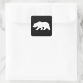 Sticker Carré Grizzly Bear (Sac)