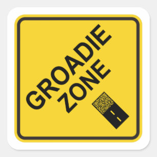 Sticker Carré Groadie Zone Gravel Cycling