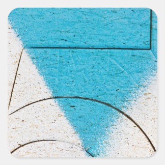 Sticker Carré Gros plan