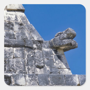 Sticker Carré Gros plan sur des pierres formant un ancien Mayan