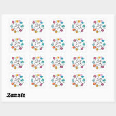 STICKER CARRÉ GROS SIS (Feuille)
