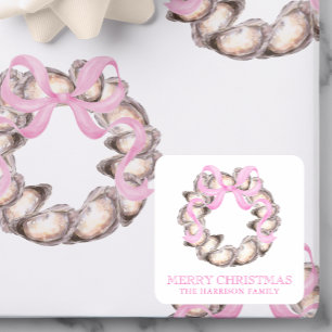 Sticker Carré Grotte de l'huître côtière de Preppal Noël