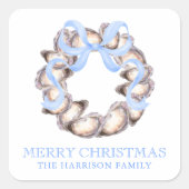 Sticker Carré Grotte de l'huître côtière de Preppal Noël (Devant)