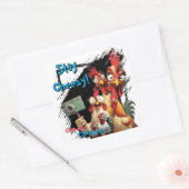 Sticker Carré "Group Selfie Sticker" Chessy Chicken Selfies (Enveloppe)