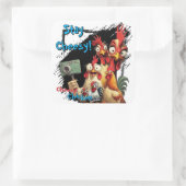 Sticker Carré "Group Selfie Sticker" Chessy Chicken Selfies (Sac)