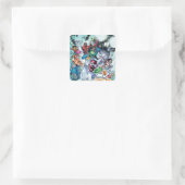 Sticker Carré Groupe Corp avec anneaux (Sac)