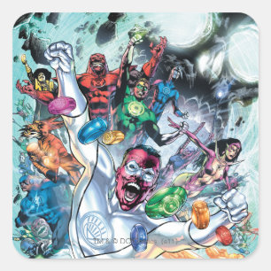 Sticker Carré Groupe Corp avec anneaux