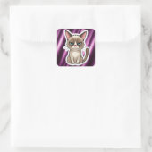 Sticker Carré Grumky cat (Sac)