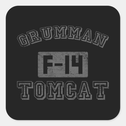 Sticker Carré Grumman F-14 Tomcat (Devant)