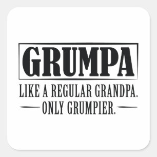 Sticker Carré Grumpa