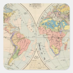 Sticker Carré Grund u Boden - carte d'atlas de sol