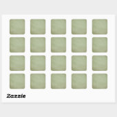 Sticker Carré Grunge Vert (Feuille)