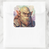 Sticker Carré Guerrier de fantasy : Dagar (Sac)