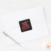 Sticker Carré Guerrier sans peur (Enveloppe)