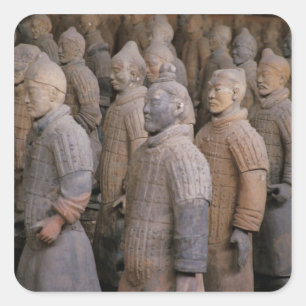 Sticker Carré guerriers en terre cuite de l'empereur Qin Shihuan