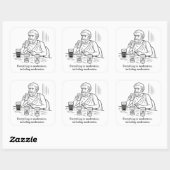 Sticker Carré Guide d'Aristote pour la modération (Feuille)