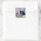 Sticker Carré Guineas Trois Fowl (Sac)