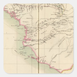 Sticker Carré Guinée Bissau Guinée Guinée Sierra Leone, Afrique