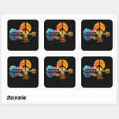 Sticker Carré Guitar Lake Shadow (Feuille)