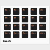 Sticker Carré Guitar Lake Shadow (Feuille)
