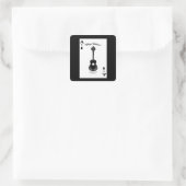 Sticker Carré Guitare Ace (Sac)