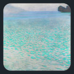 Sticker Carré Gustav Klimt - Attersee<br><div class="desc">Attersee - Gustav Klimt, Huile sur toile, 1910</div>
