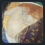 Sticker Carré Gustav Klimt - Danae<br><div class="desc">Danae - Gustav Klimt,  Huile sur toile,  1907</div>
