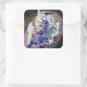 Sticker Carré Gustav Klimt - La Vierge (Sac)