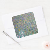 Sticker Carré Gustav Klimt - Rosiers sous les arbres (Enveloppe)