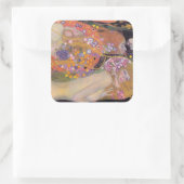 Sticker Carré Gustav Klimt - Serpents d'eau II (Sac)
