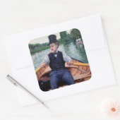 Sticker Carré Gustave Caillebotte - Bateau (Enveloppe)