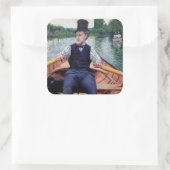 Sticker Carré Gustave Caillebotte - Bateau (Sac)