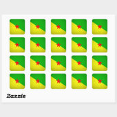 Sticker Carré Guyane (Feuille)