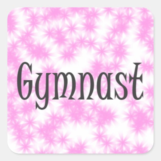 Sticker Carré Gymnaste (Devant)