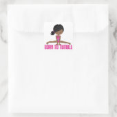 Sticker Carré Gymnaste - Afro-Américain (Sac)