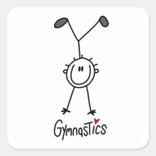 Sticker Carré Gymnaste simple à bâche