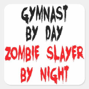 Sticker Carré Gymnaste Zombie Slayer