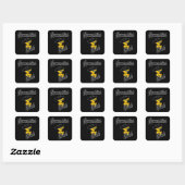 Sticker Carré Gymnastics Chick #4 (Feuille)